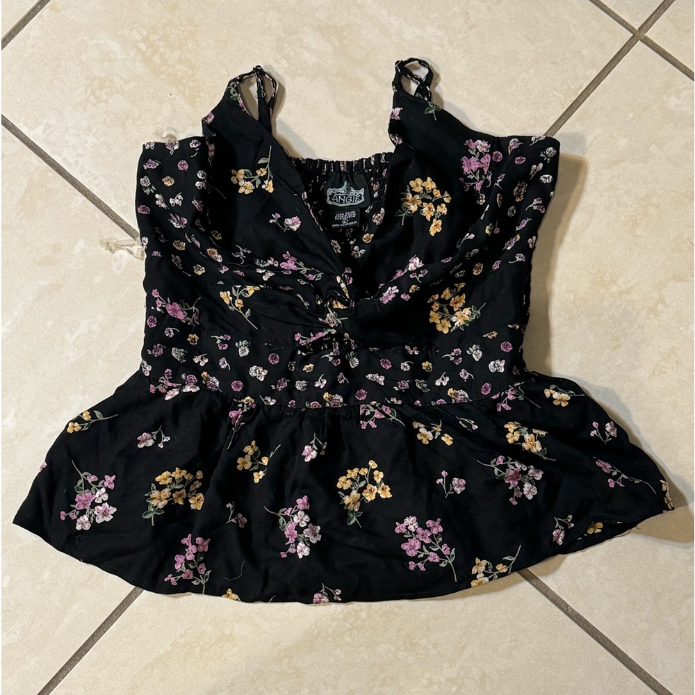 Cute floral tank top